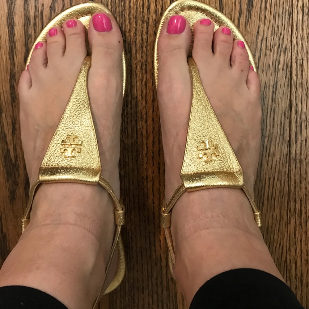 Tory Burch Metallic Britton Sandal
